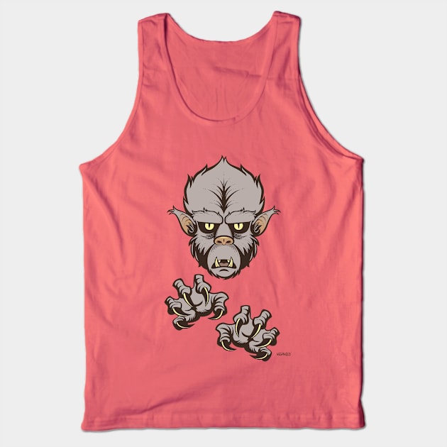 The Wolfman Tank Top by nocturnallygeekyme